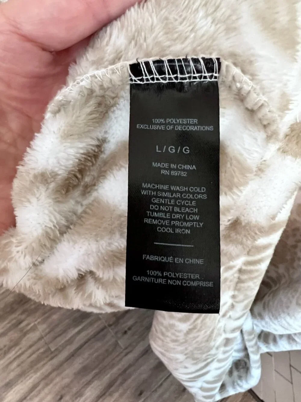 Natori Plush Fleece Zip Front Caftan Robe Lounger Leopard Animal Print Large